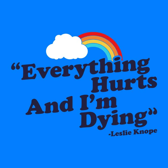 Ultra-Soft 'Everything Hurts' Fleece Blanket by CoD Designs