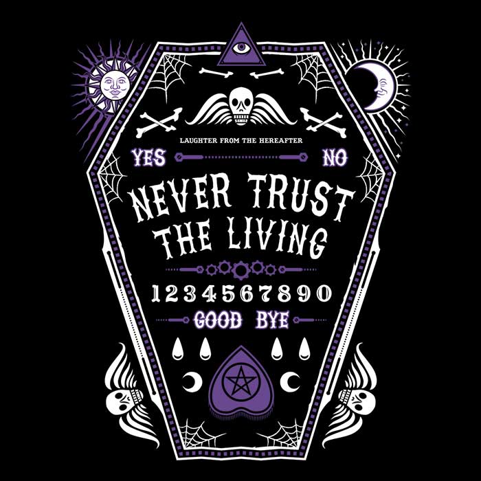 Unisex Never Trust the Living Design Fleece Blanket for Cosy Moments