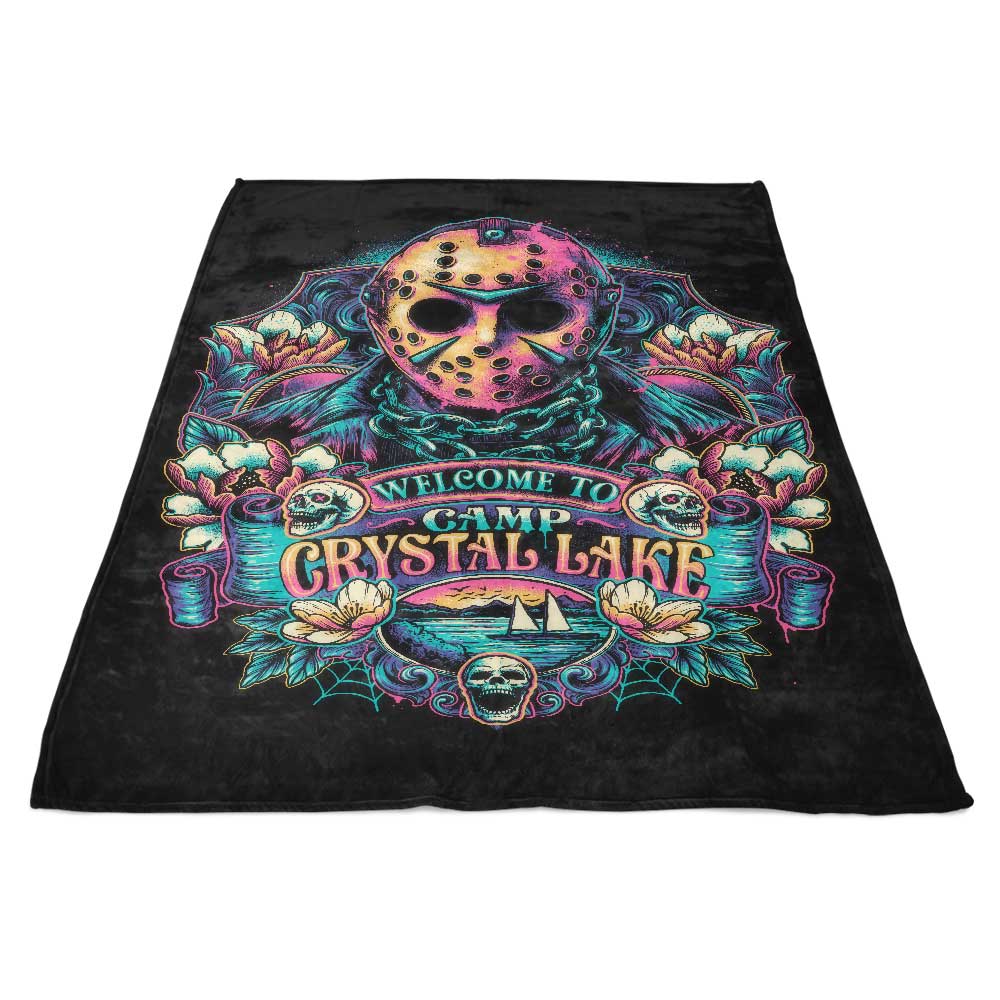 Ultra - Soft 'Welcome to Camp Crystal Lake' Polyester Fleece Blanket