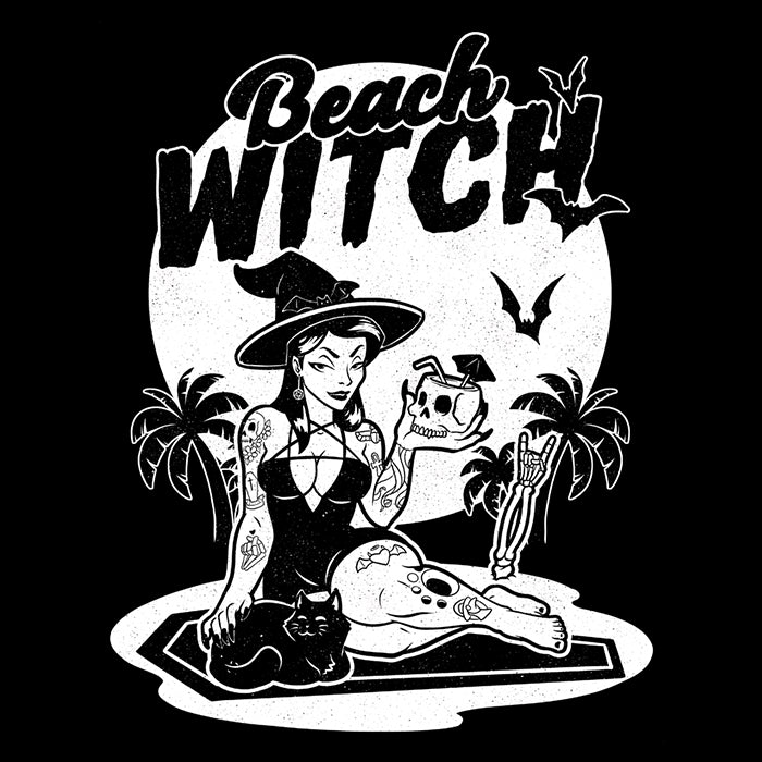 Studio Mootant's Beach Witch Themed Super Soft Fleece Blanket