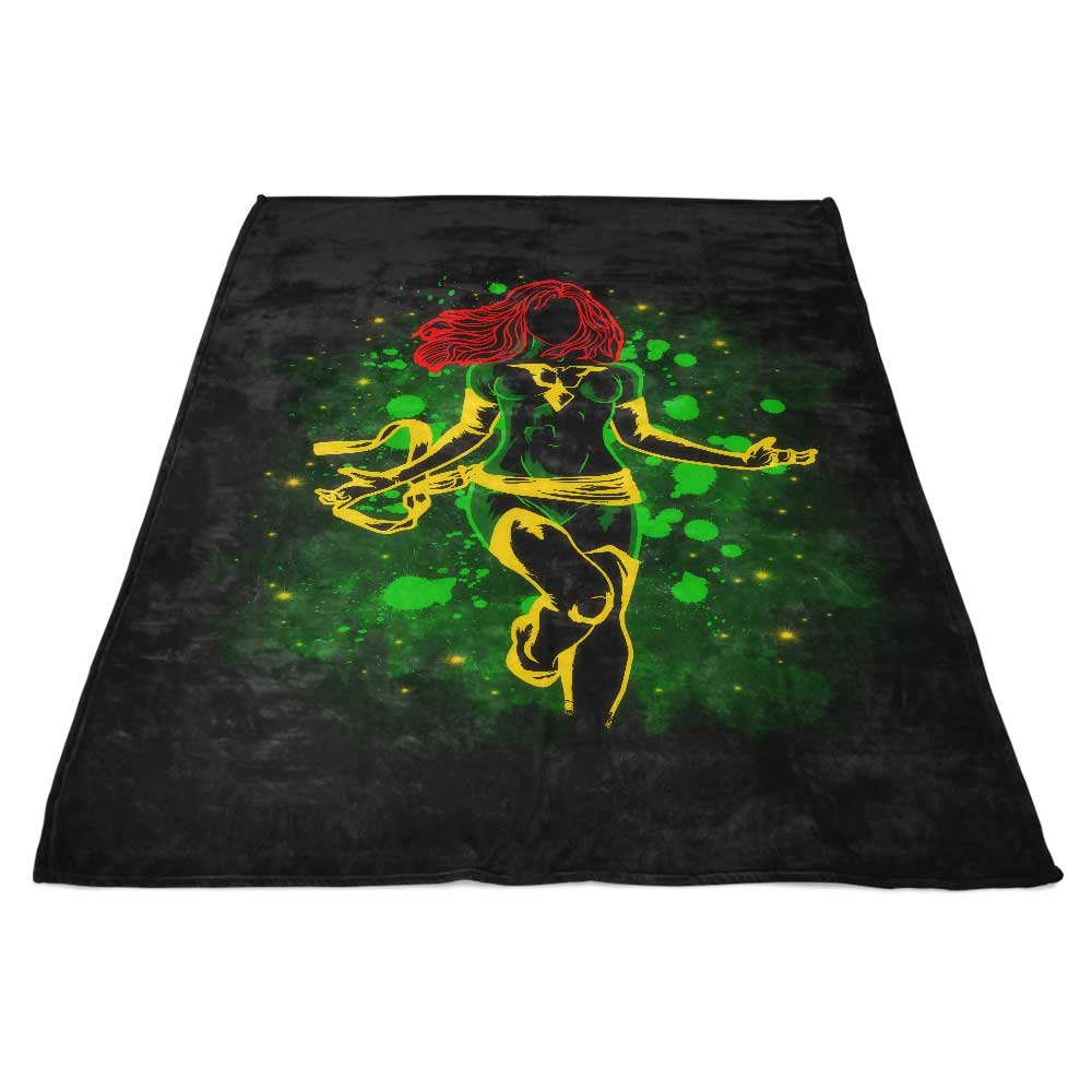 Inked Telepath-themed Polyester Fleece Blanket by Soulkr