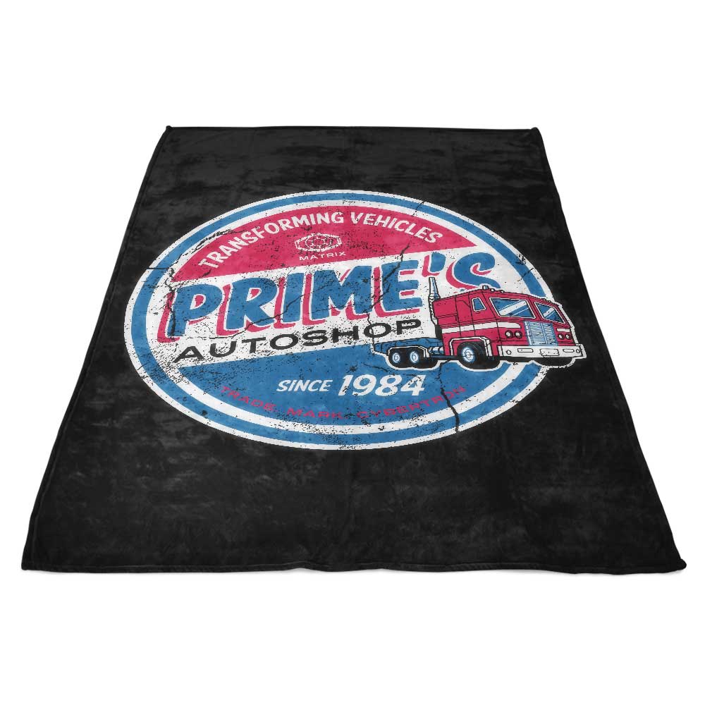 Cozy Fleece Blanket from Prime's Auto Shop
