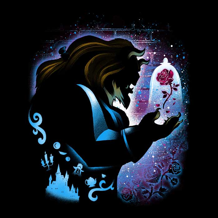 Magical Enchanted Rose 100% Polyester Fleece Blanket