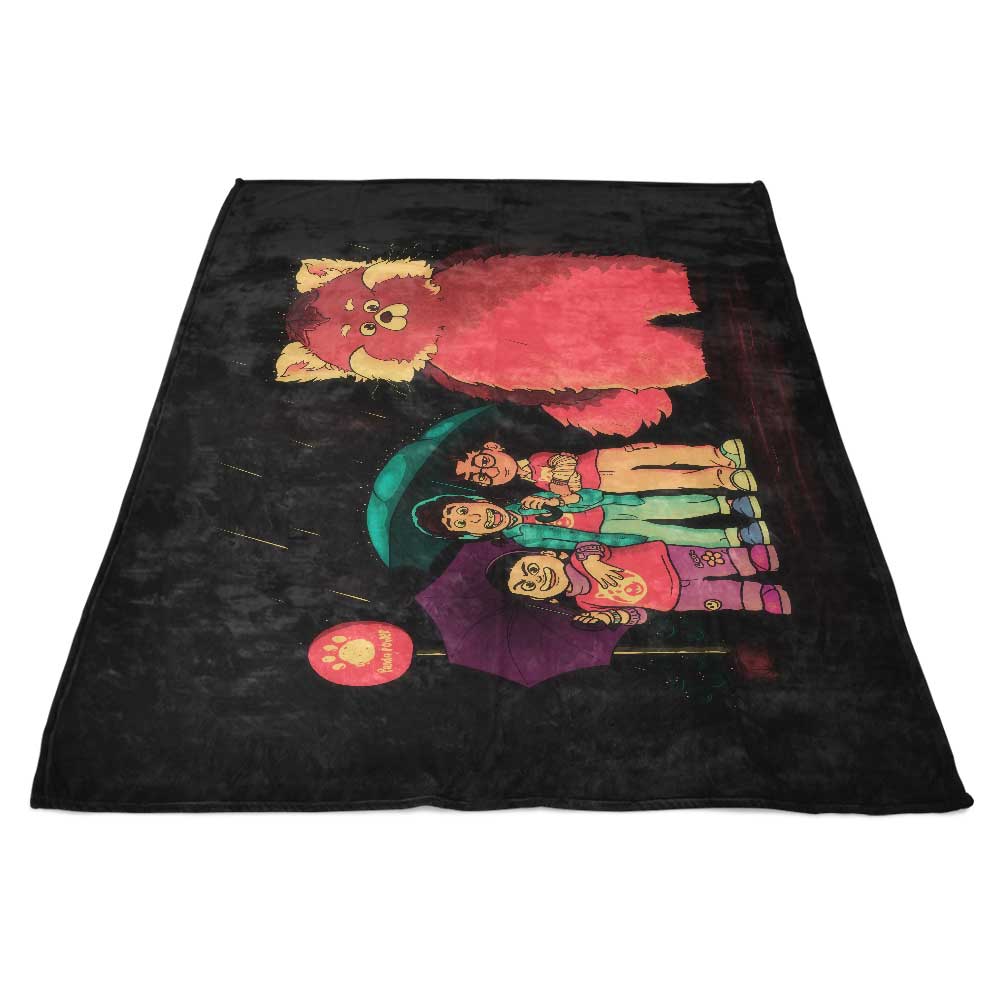 Cosy My Neighbor Panda-themed Fleece Blanket for Ultimate Comfort
