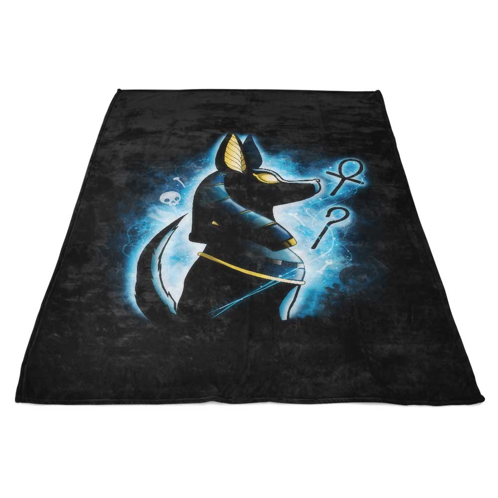Anubis Themed Warm Fleece Blanket for Comfort