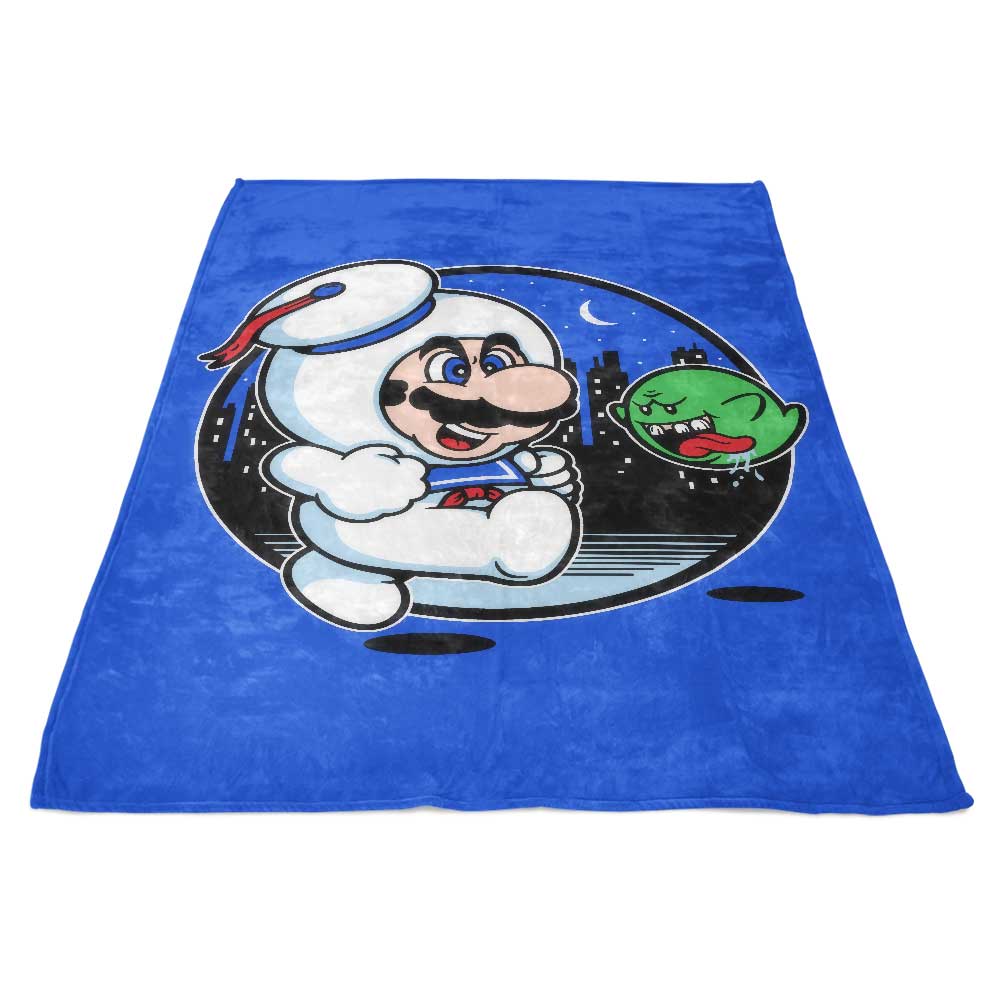 Fleece Blanket Inspired by the Super Marshmallow Bros. Design
