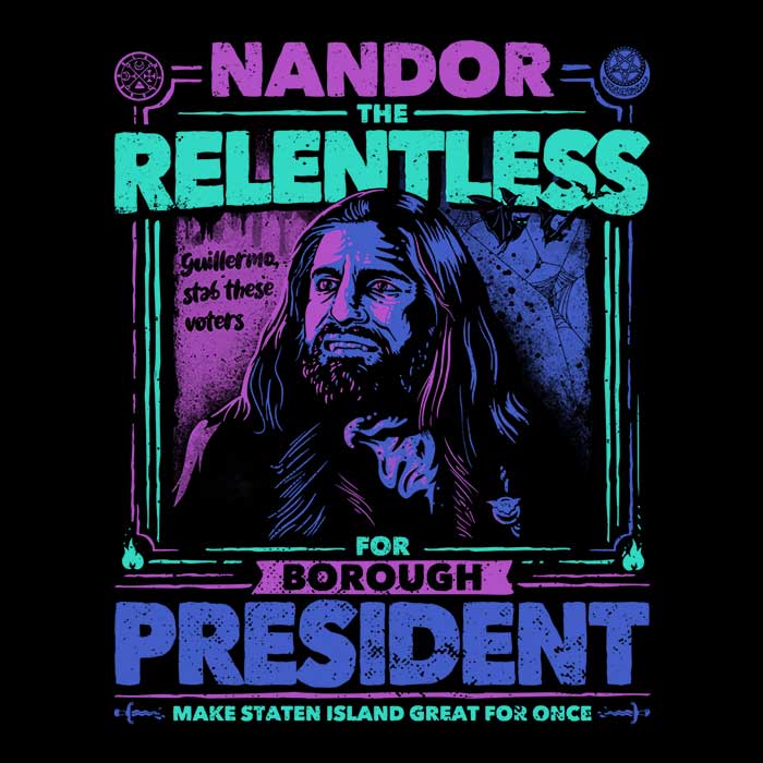 Ultra-Soft 'Nandor for President' Fleece Blanket