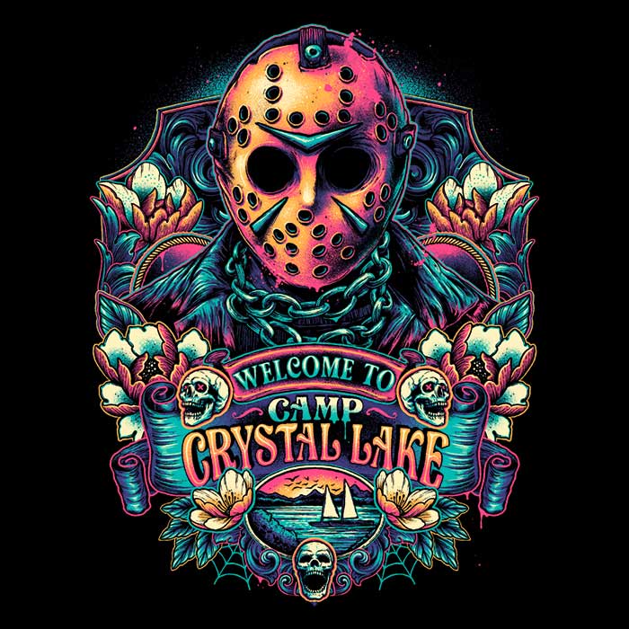 Ultra - Soft 'Welcome to Camp Crystal Lake' Polyester Fleece Blanket