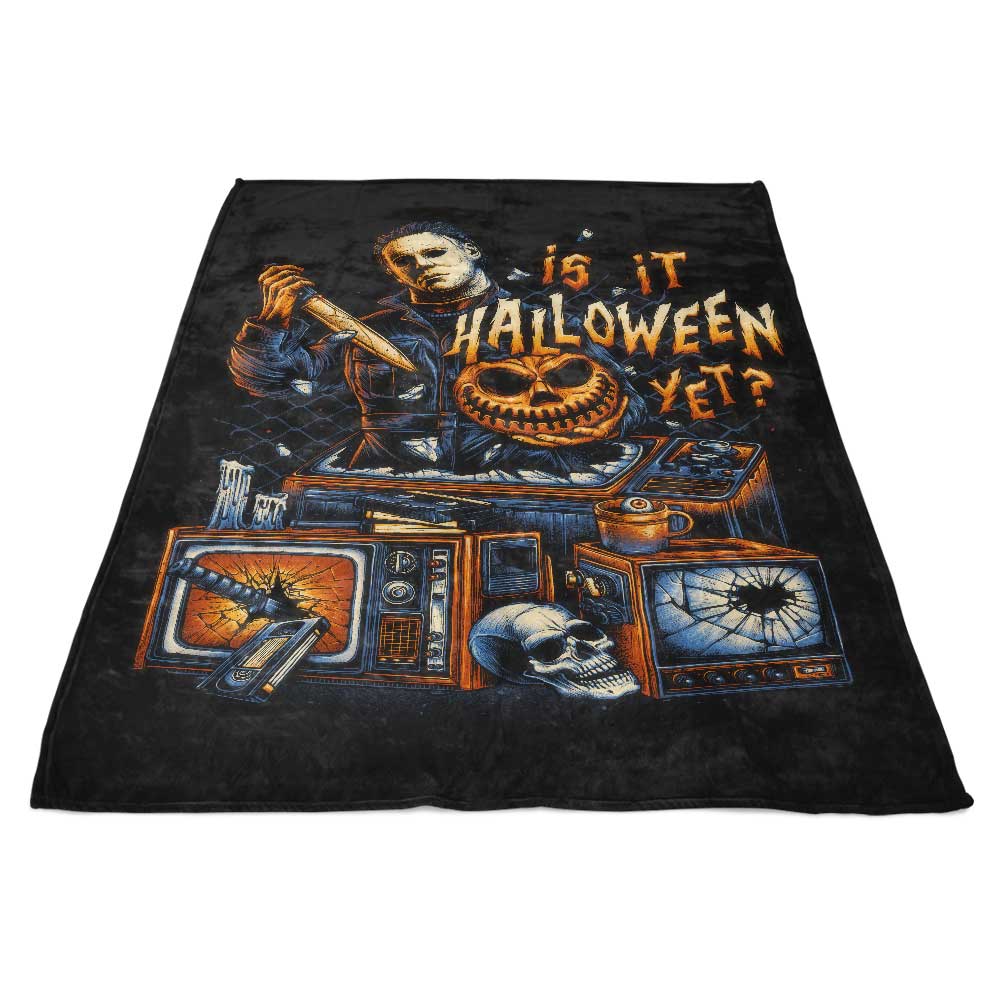 Is It Halloween Yet? Glitchygorilla-themed 100% Polyester Coral Fleece Blanket