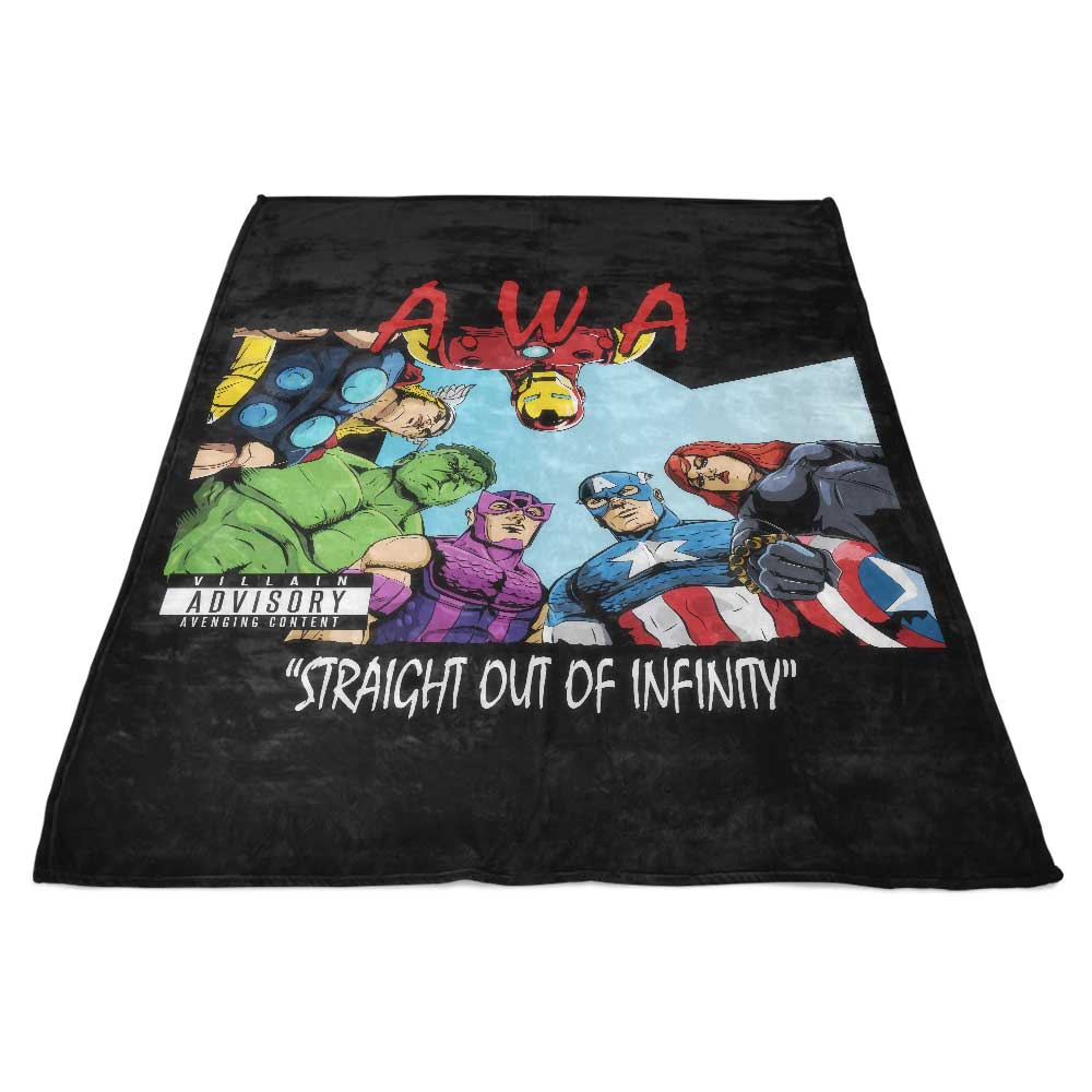 Straight Outta Infinity - High - Quality Polyester Fleece Blanket for Cozy Moments