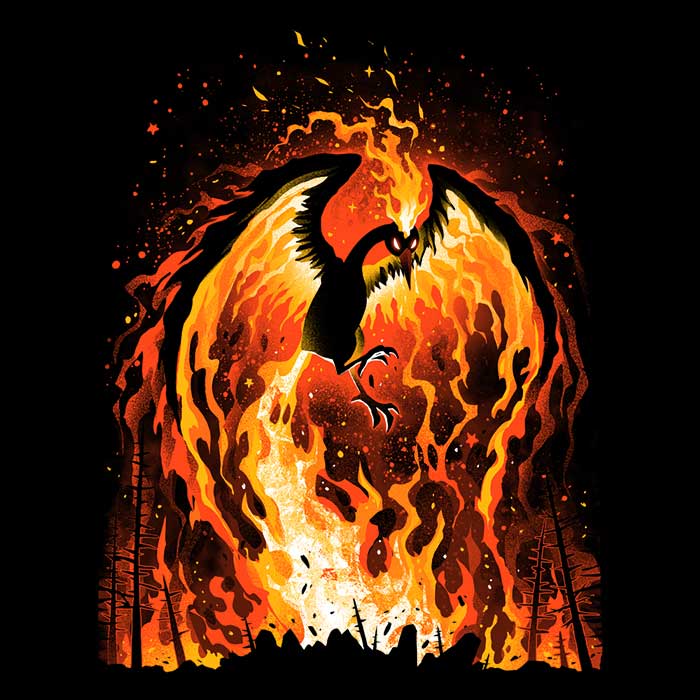 Alemaglia's Fire Bird-themed Fleece Blanket for Comfort