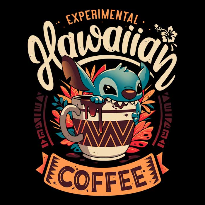 Unique Experimental Hawaiian Coffee-themed Fleece Blanket by Snouleaf