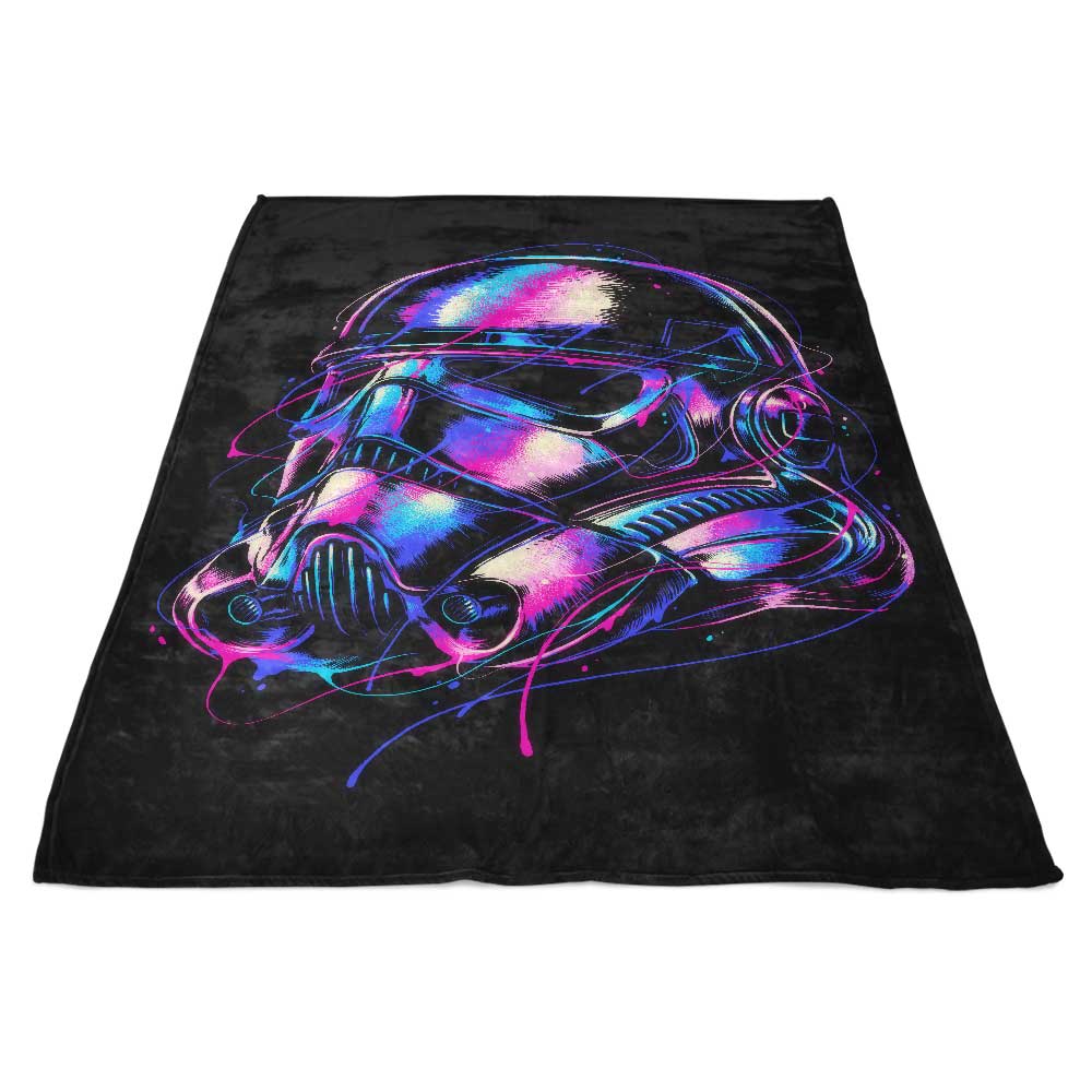 Vibrant Trooper Design - Premium Polyester Fleece Blanket
