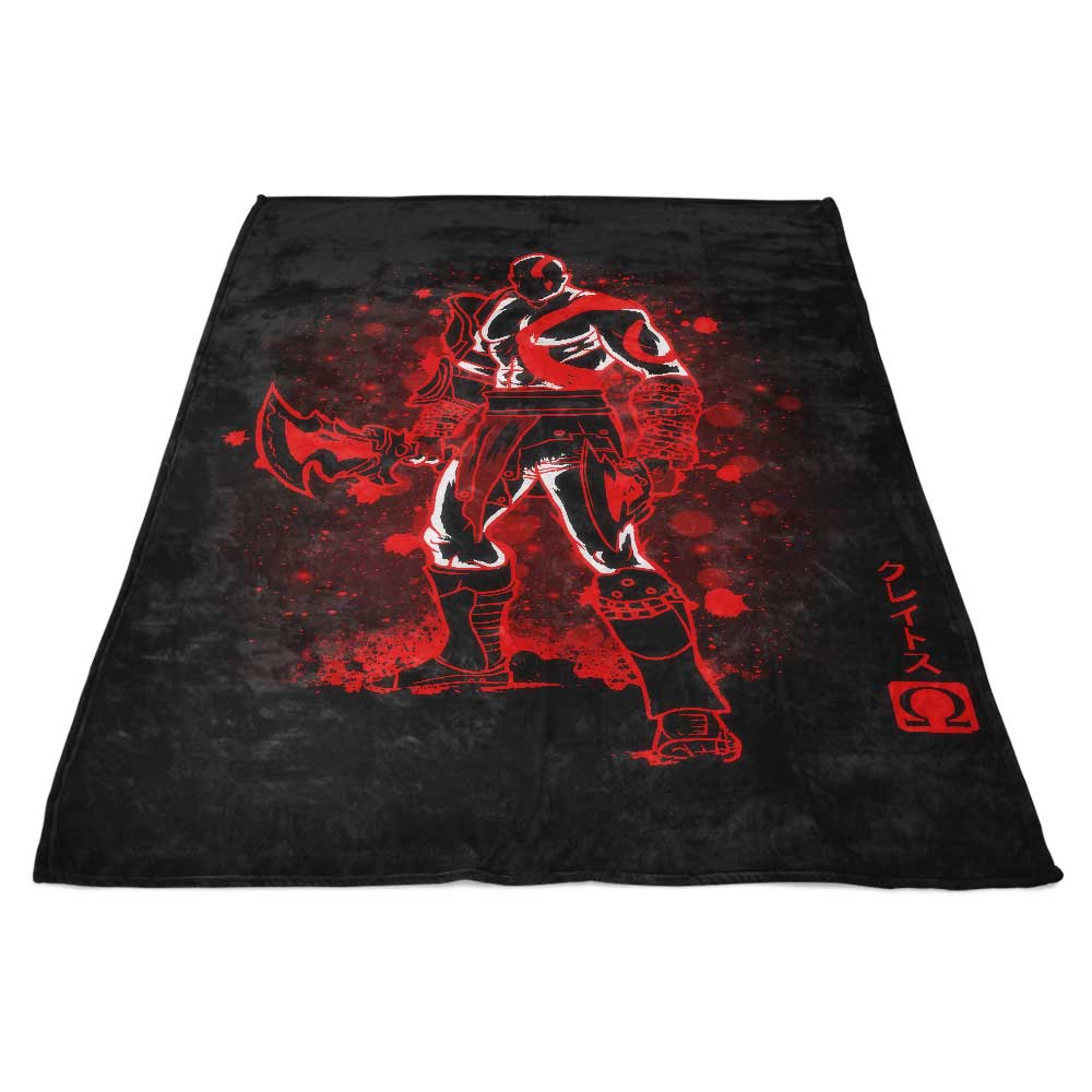 Ultra-Soft 'The Ghost of Sparta' Polyester Fleece Blanket