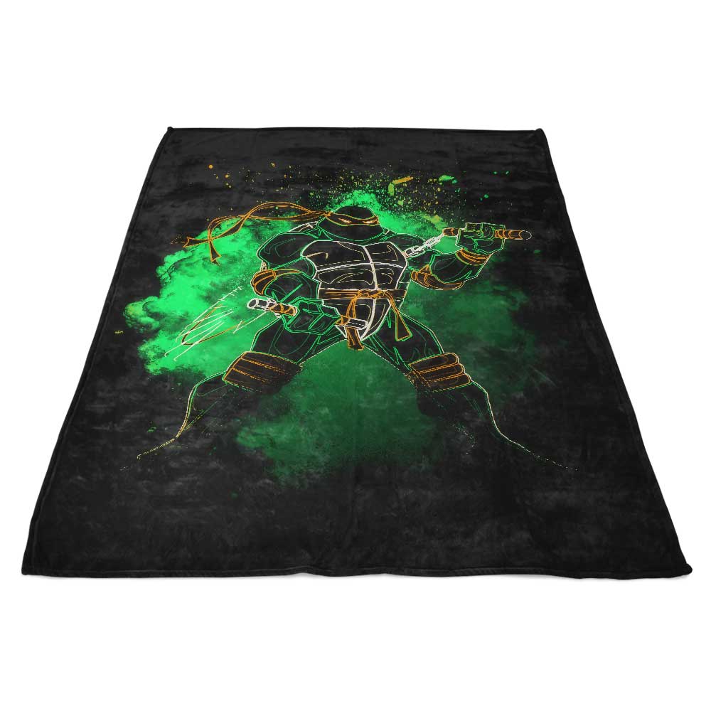 Fleece Blanket Inspired by the Soul of the Nunchaku