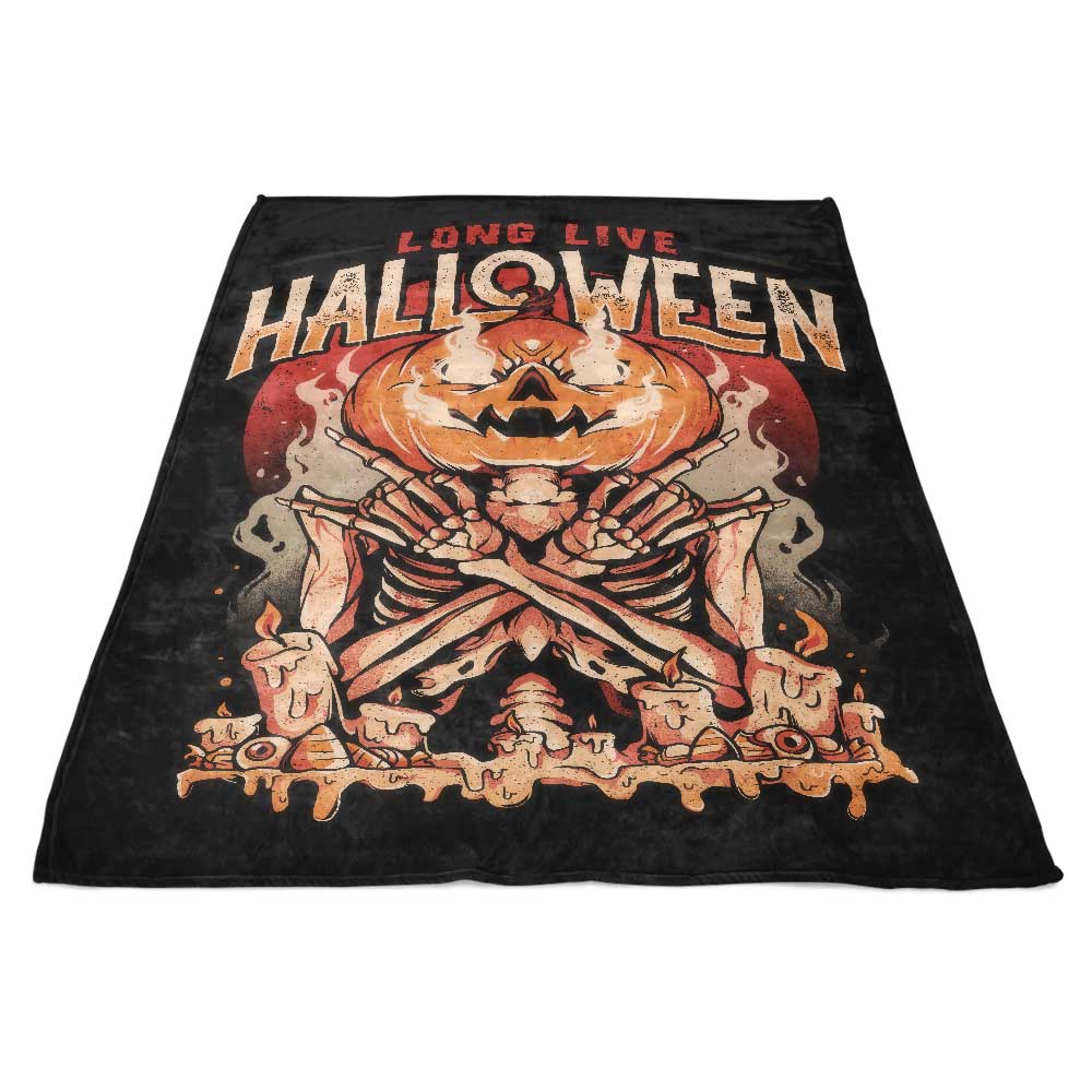 Halloween-themed Long-lasting Fleece Blanket for a Spooky Season