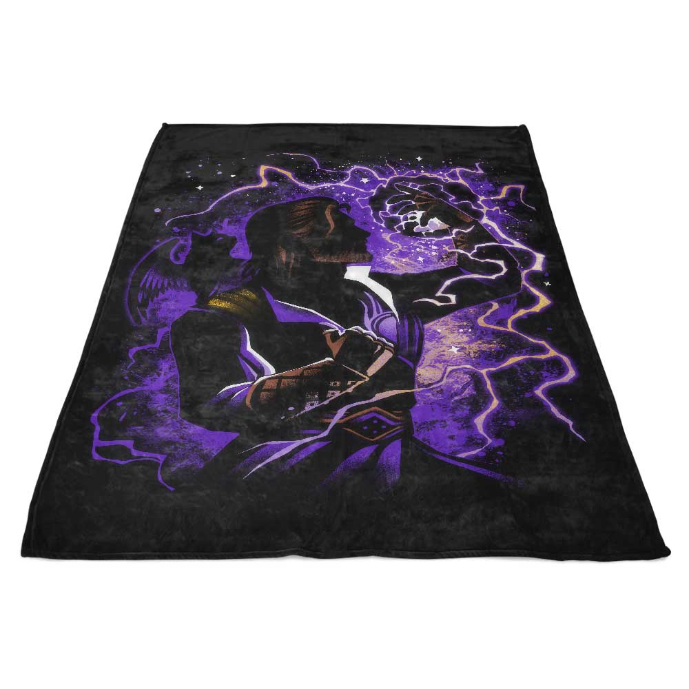 Cozy Fleece Blanket Featuring The Human Wizard