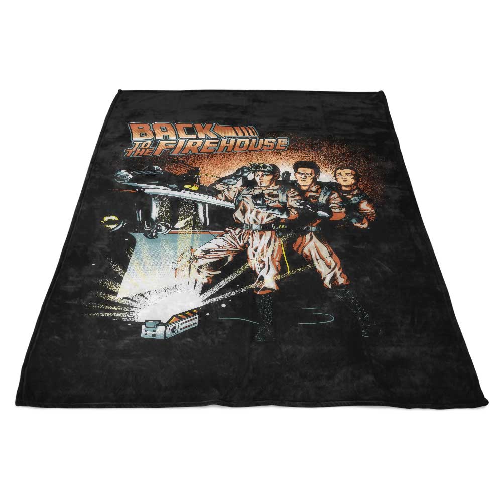 Ninjaink's Back to the Firehouse Cozy Fleece Blanket for Comfort