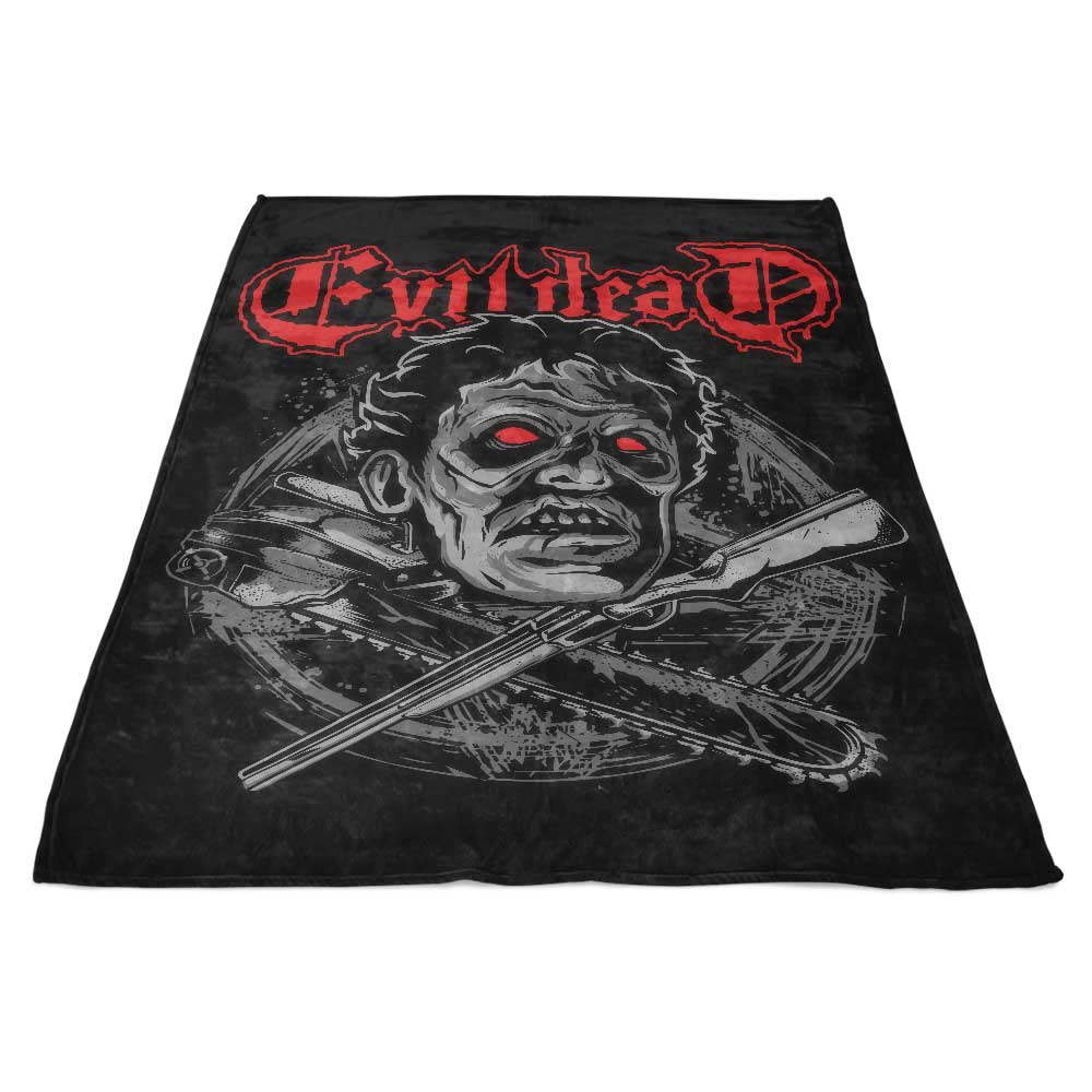 Ultra-Soft 'Evil Album (Alt)' Fleece Blanket by Dracula Byte
