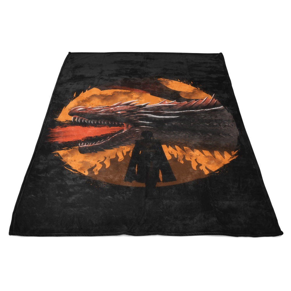 XENOS Brand 'Dracarys (Alternative Version)' High - Quality Fleece Blanket