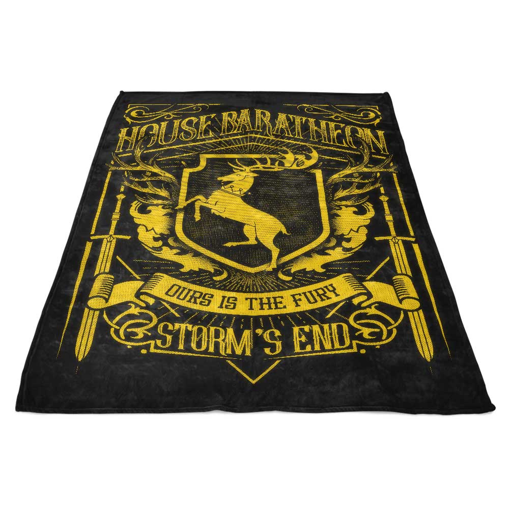 Vintage Stag Design Polyester Fleece Blanket for Cozy Comfort