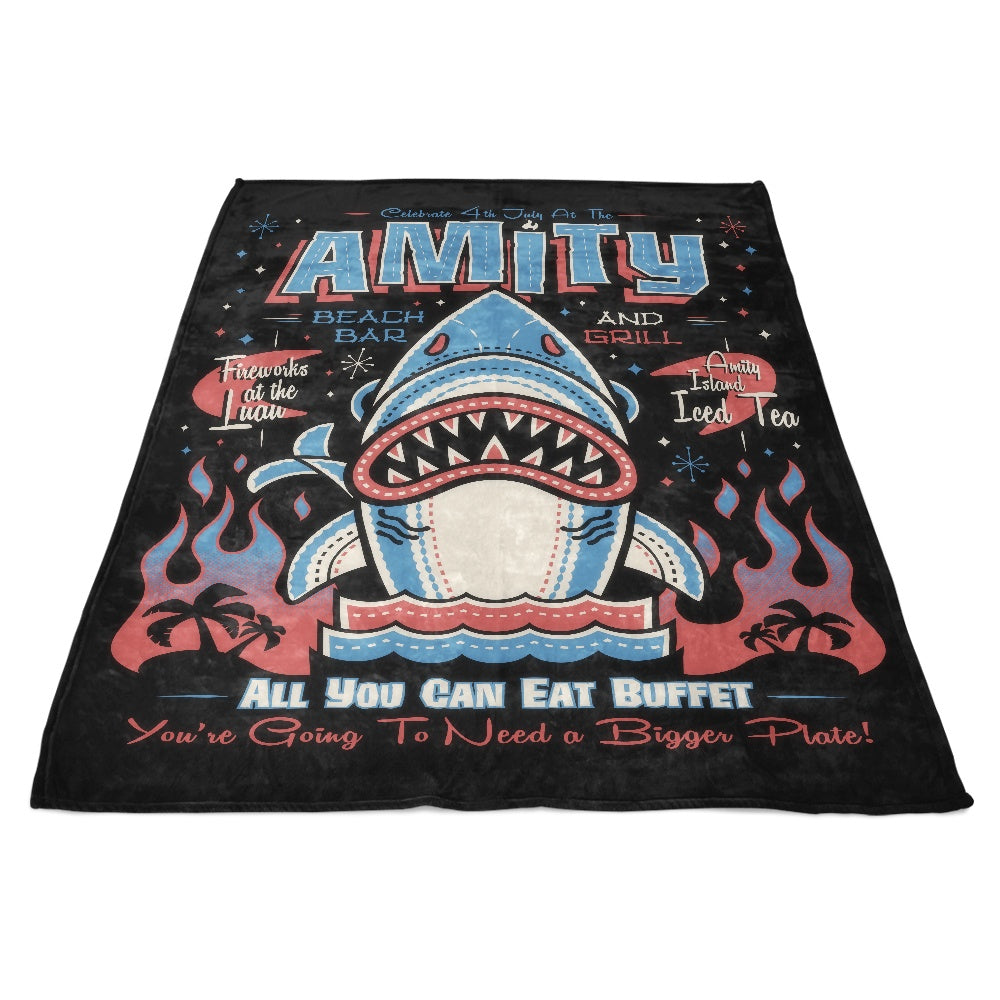 Cozy Shark Tiki Fleece Blanket for Comfortable Moments