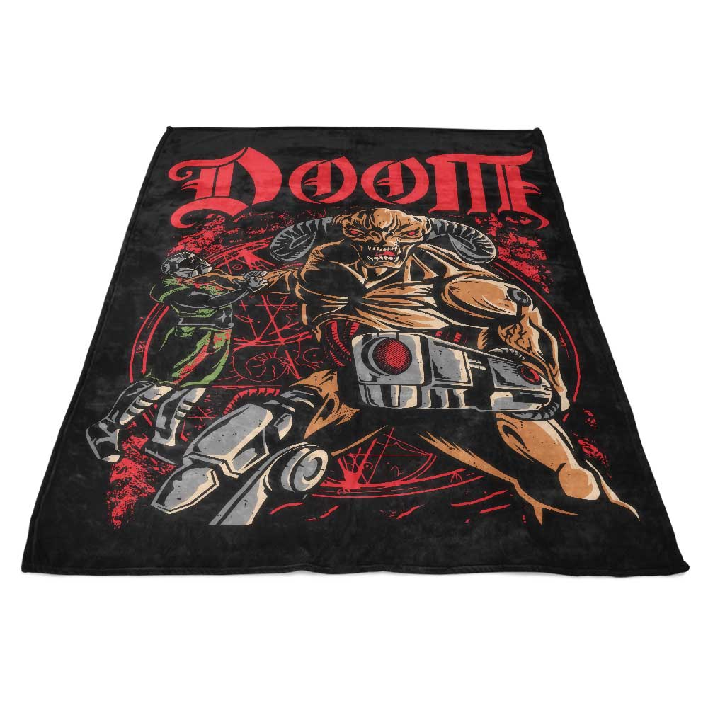 Ultra-Soft 'Slayers and Demons' Fleece Blanket by Dracula Byte