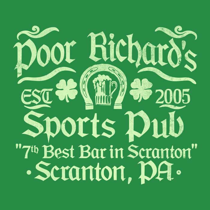 Poor Richards Pub Themed High - Quality Fleece Blanket by CoD Designs