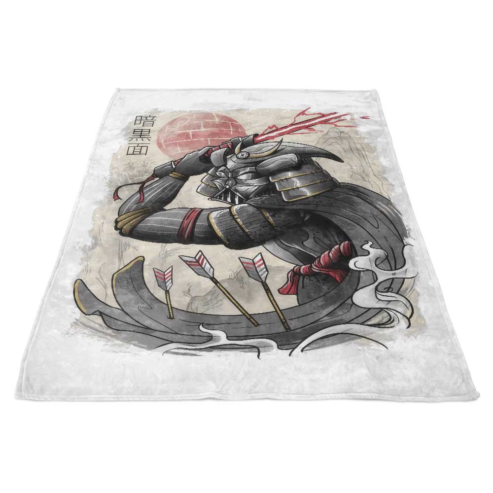 Dark Samurai-themed Ultra-soft Polyester Fleece Blanket