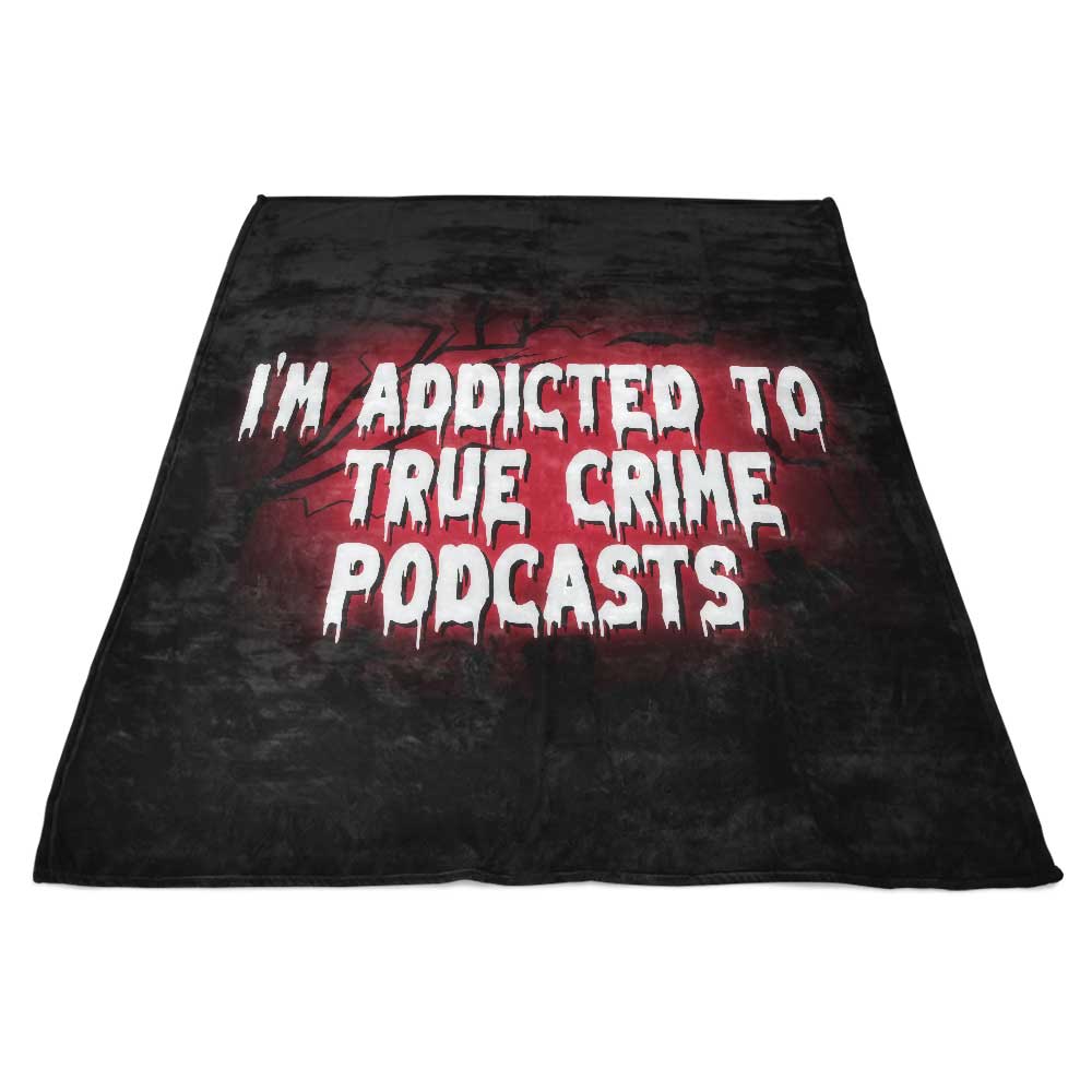 High - Quality True Crime Podcasts - Themed Fleece Blanket for Comfort