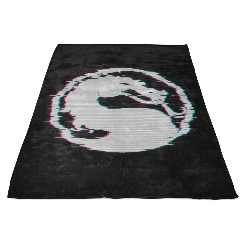 Ultra-Soft Mortal Glitch Fleece Blanket by Ddjvigo