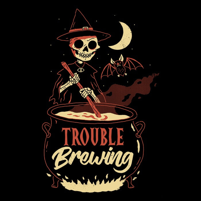 Soft and Plush 'Trouble Brewing' Fleece Blanket