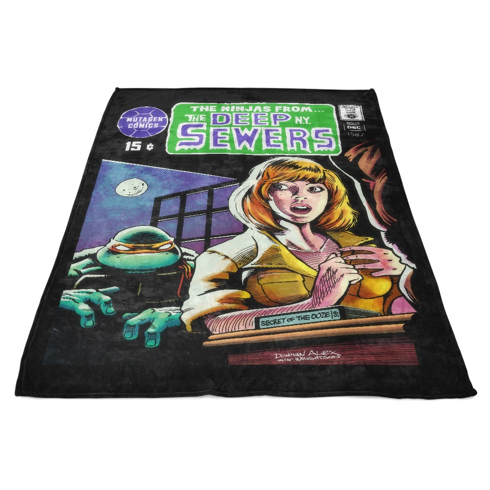 Fleece Blanket Inspired by Underwater Ninjas - 'Ninjas from the Deep'