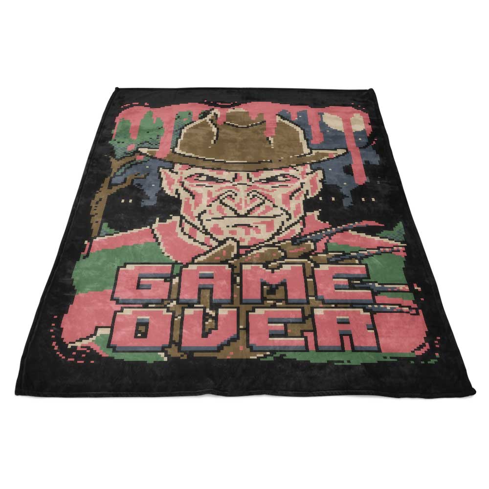 Ultra-Soft Pixel Nightmare Fleece Blanket - USA Crafted