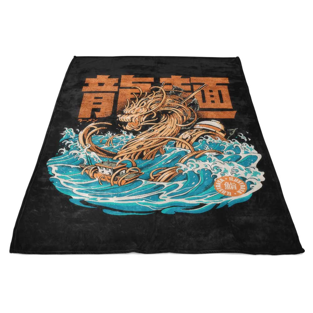 Ultra-Soft Great Ramen Dragon (Alt) Fleece Blanket
