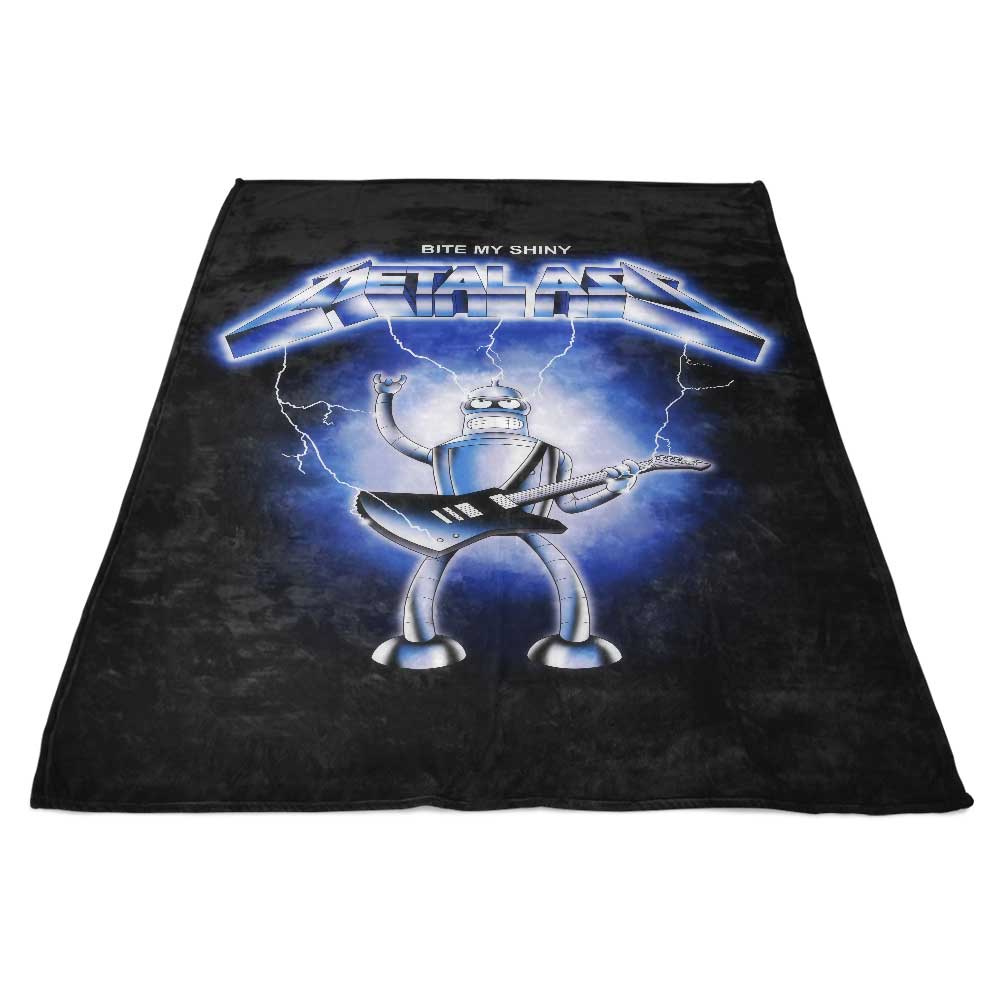 Glistening Metal - Soft Fleece Blanket