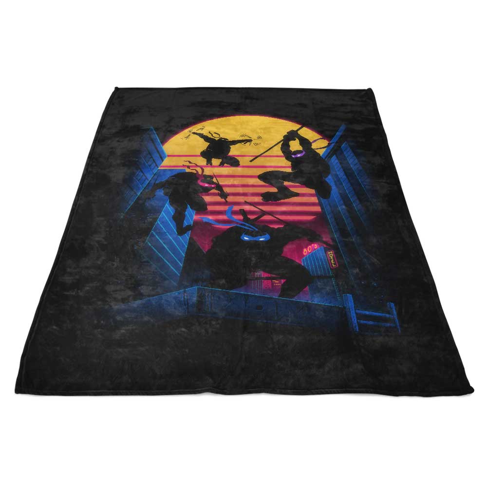 Awesome Rad Turtles Fleece Blanket for Comfort