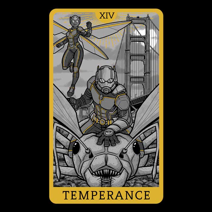Ultra - Soft 'Tarot: Temperance' Fleece Blanket for Cozy Moments
