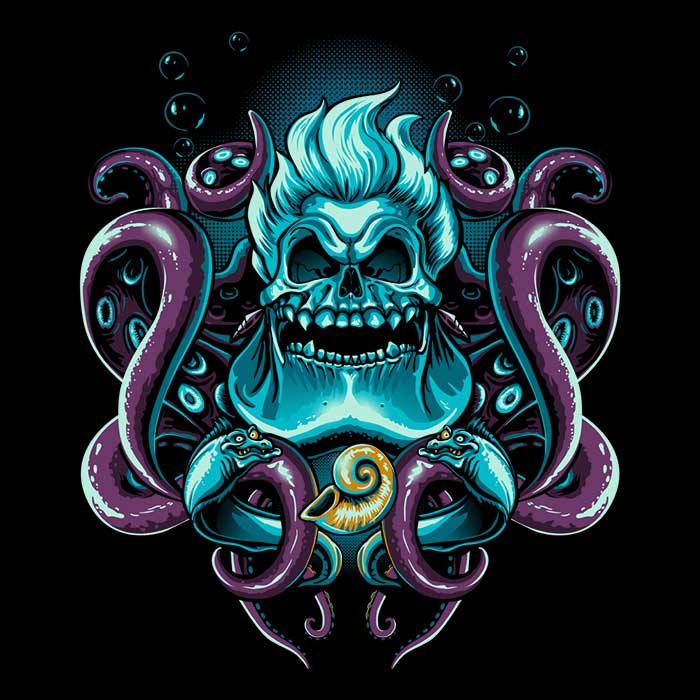 Ultra - Soft Sea Witch Skull Fleece Blanket by DAObiwan