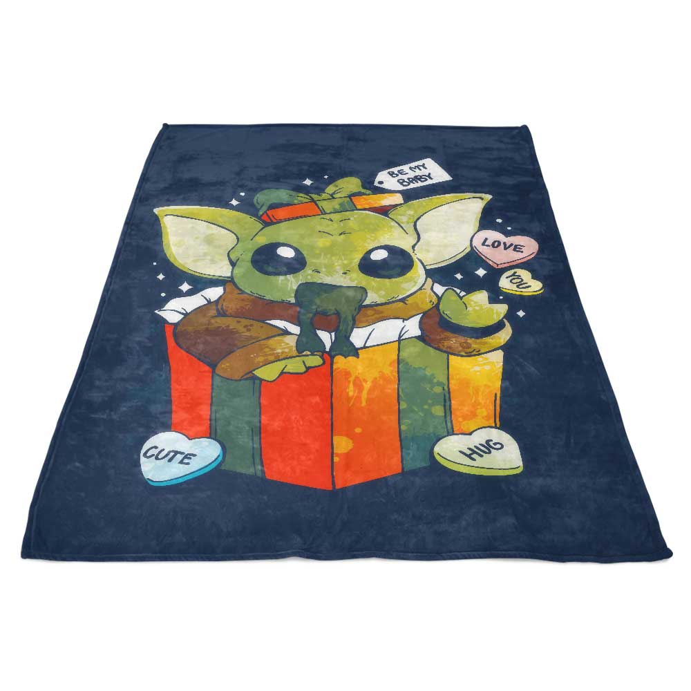 Ultra-Soft 'Be My Baby' Polyester Fleece Blanket