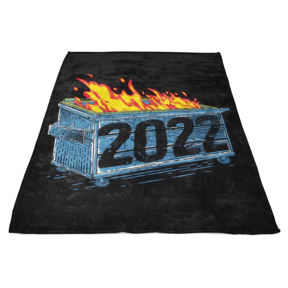 2022 Dumpster Fire-themed Super Soft Fleece Blanket