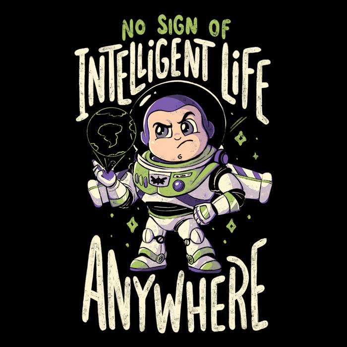 Cozy Fleece Blanket with 'No Sign of Intelligent Life' Design