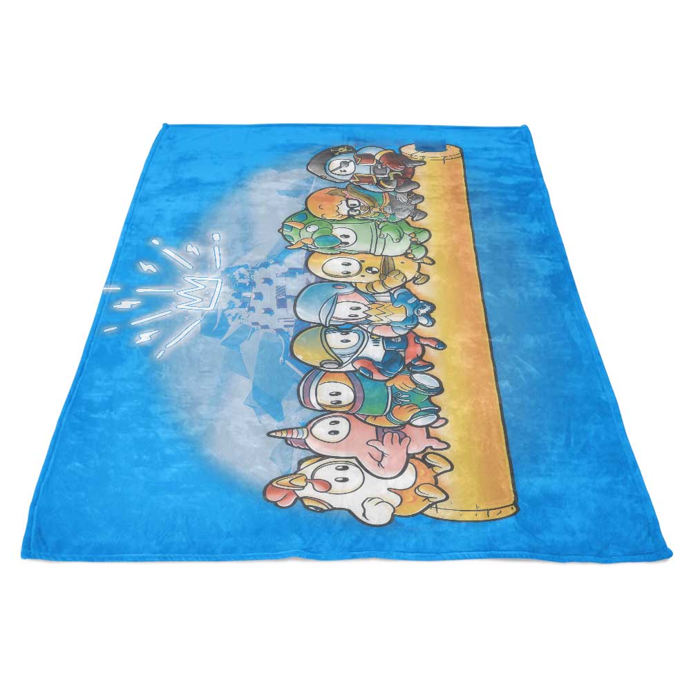 Fall Workers' Ultra-Soft Polyester Fleece Blanket