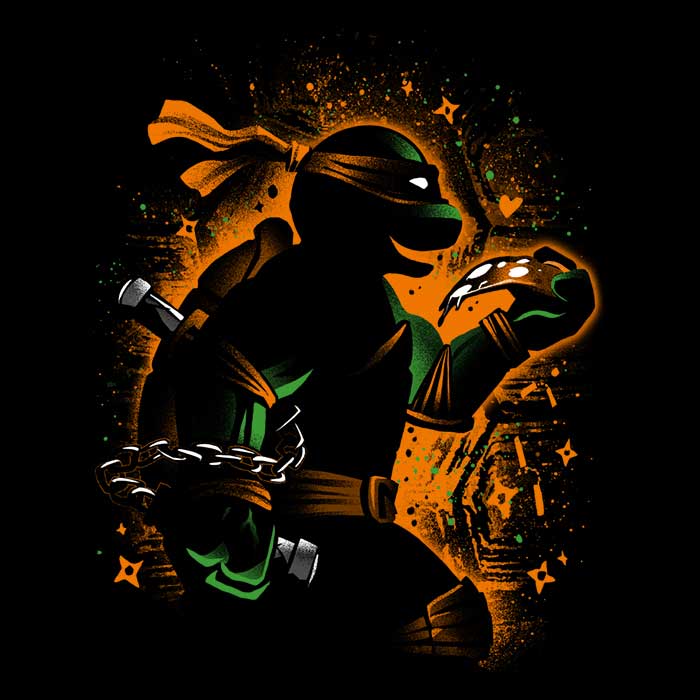 Orange-colored Party - loving Ninja-themed Fleece Blanket for Comfort
