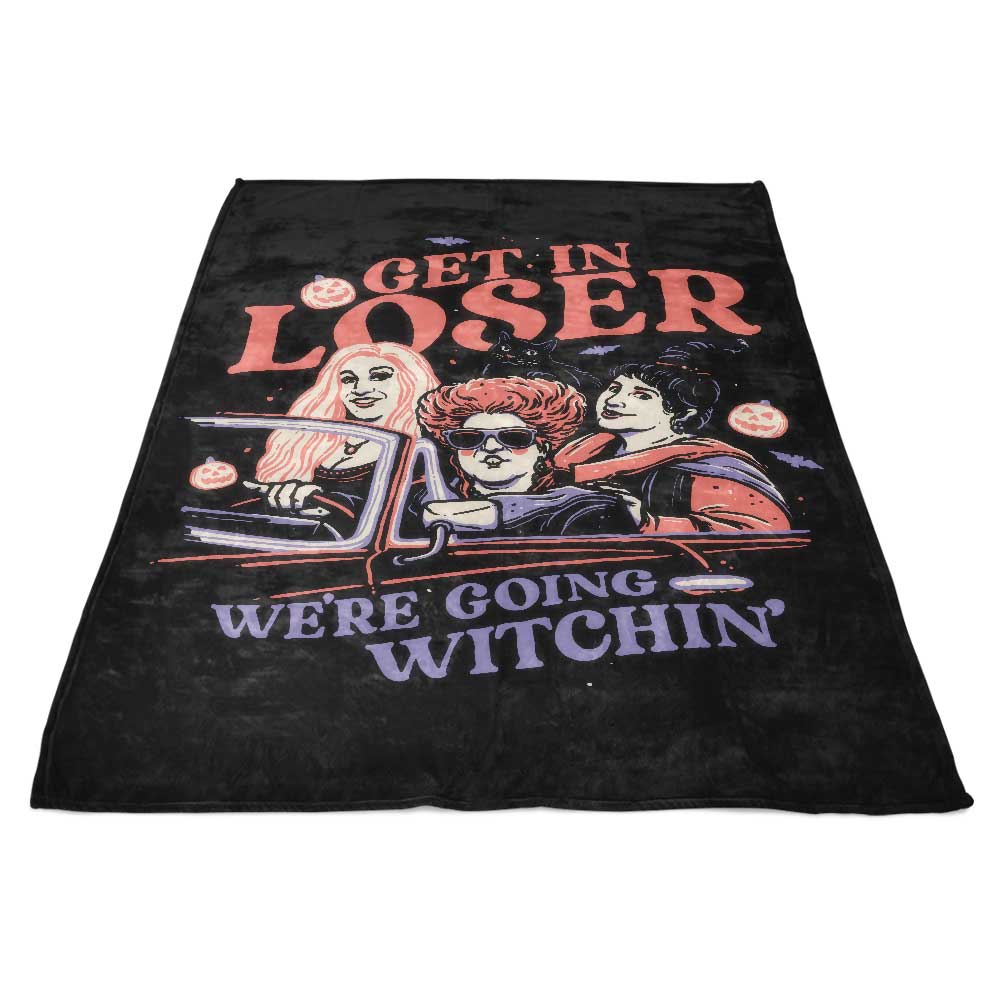 Magical 'We're Going Witchin' Fleece Blanket for Cozy Moments