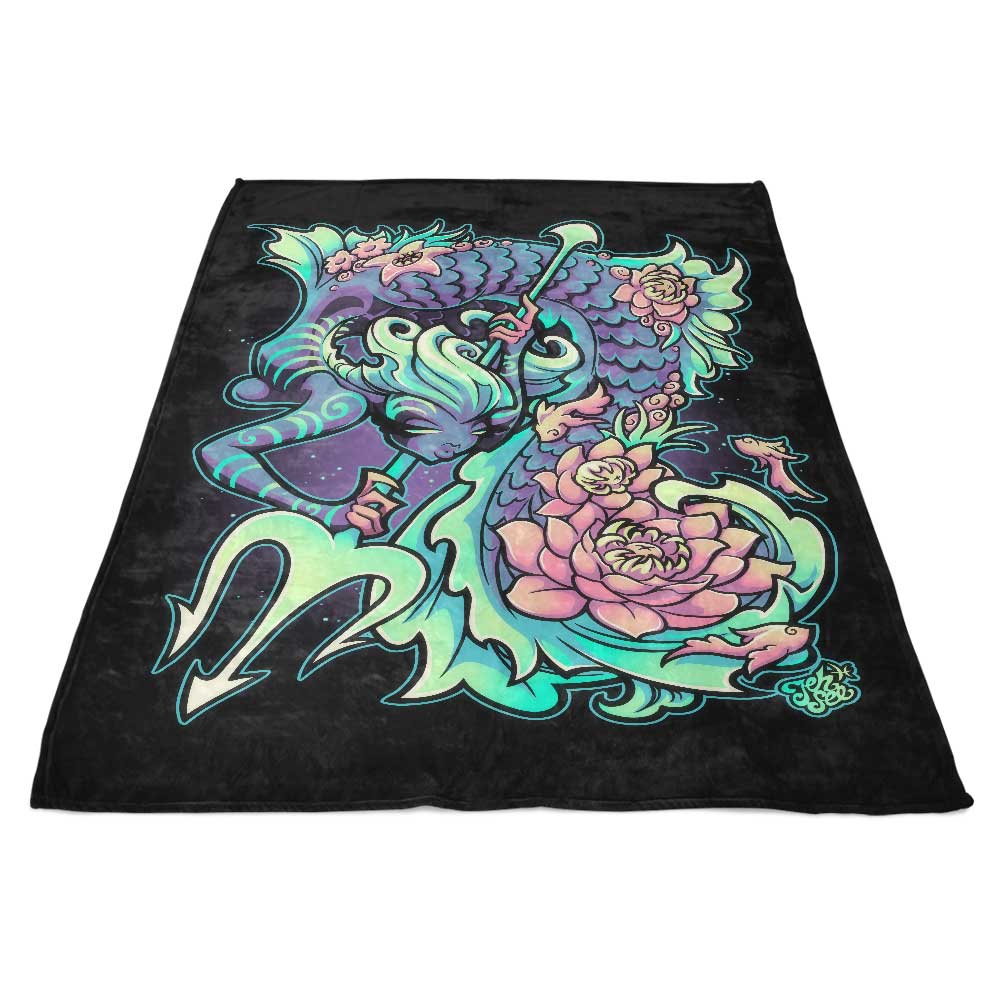 Jehsee Pisces-themed Cozy Fleece Blanket for Ultimate Comfort