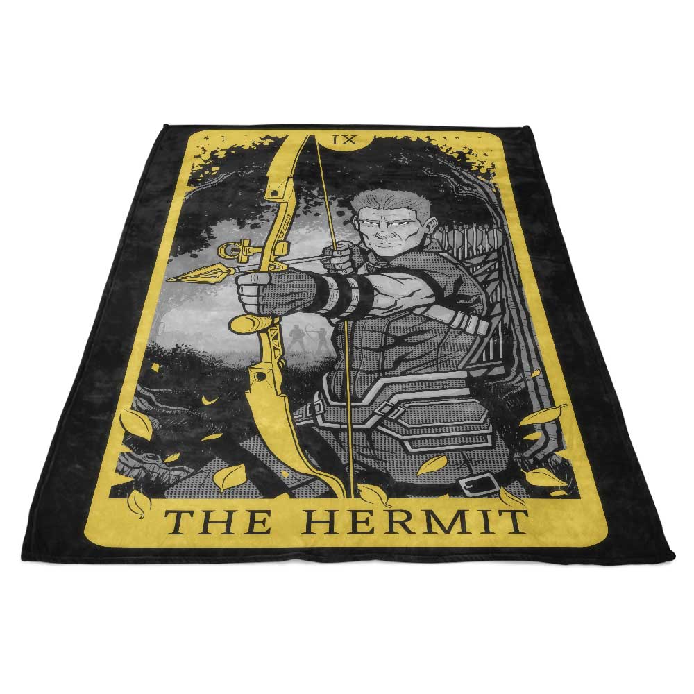 Tarot - The Hermit-themed Cozy Fleece Blanket for Comfort and Relaxation