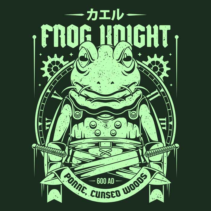 Cozy Frog Knight Fleece Blanket by Alundrart Design