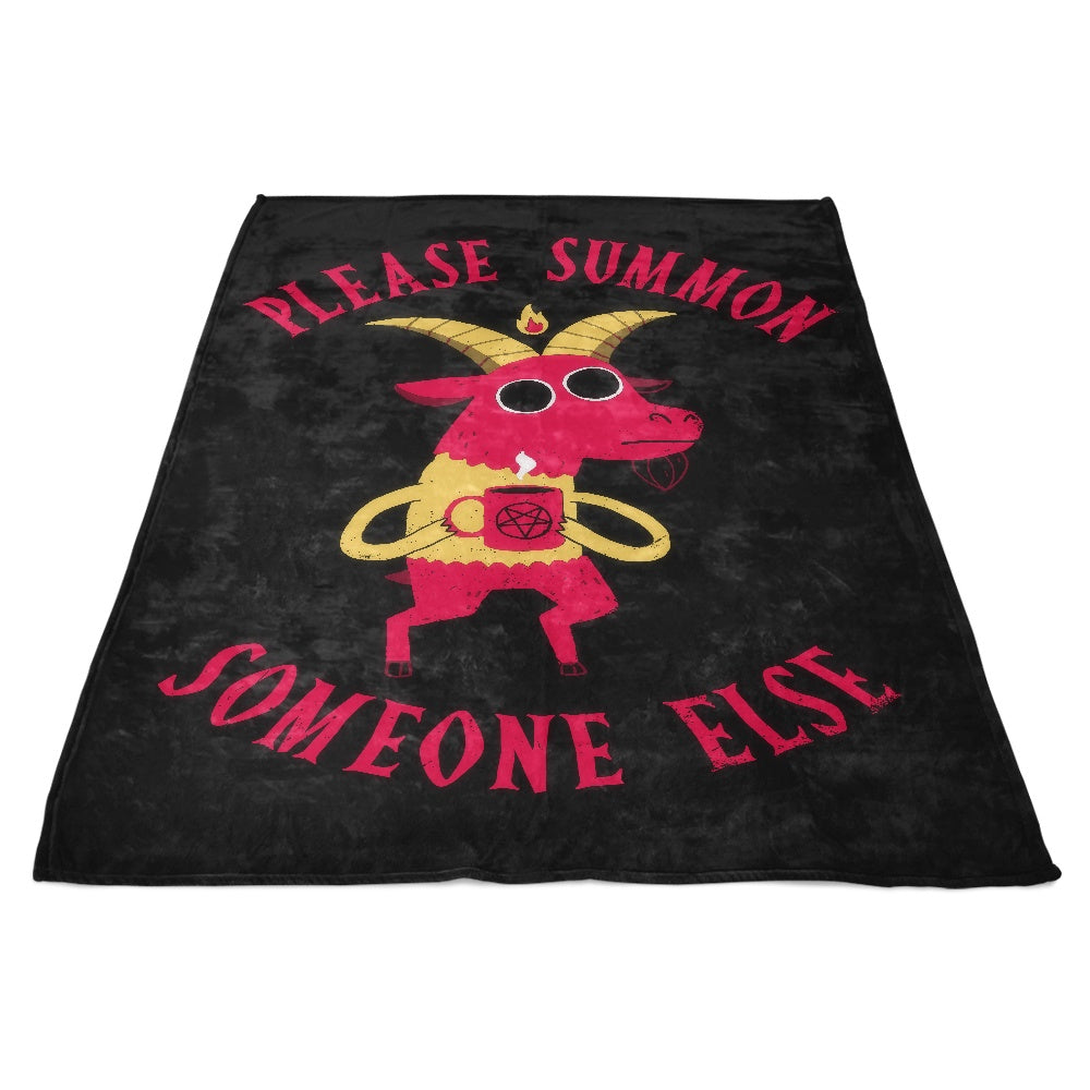Ultra-Soft 'Summon Someone Else' Polyester Fleece Blanket
