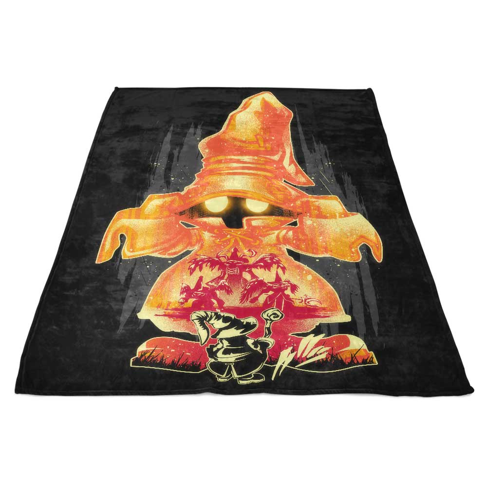 Black Wizard Themed Super Soft Polyester Fleece Blanket